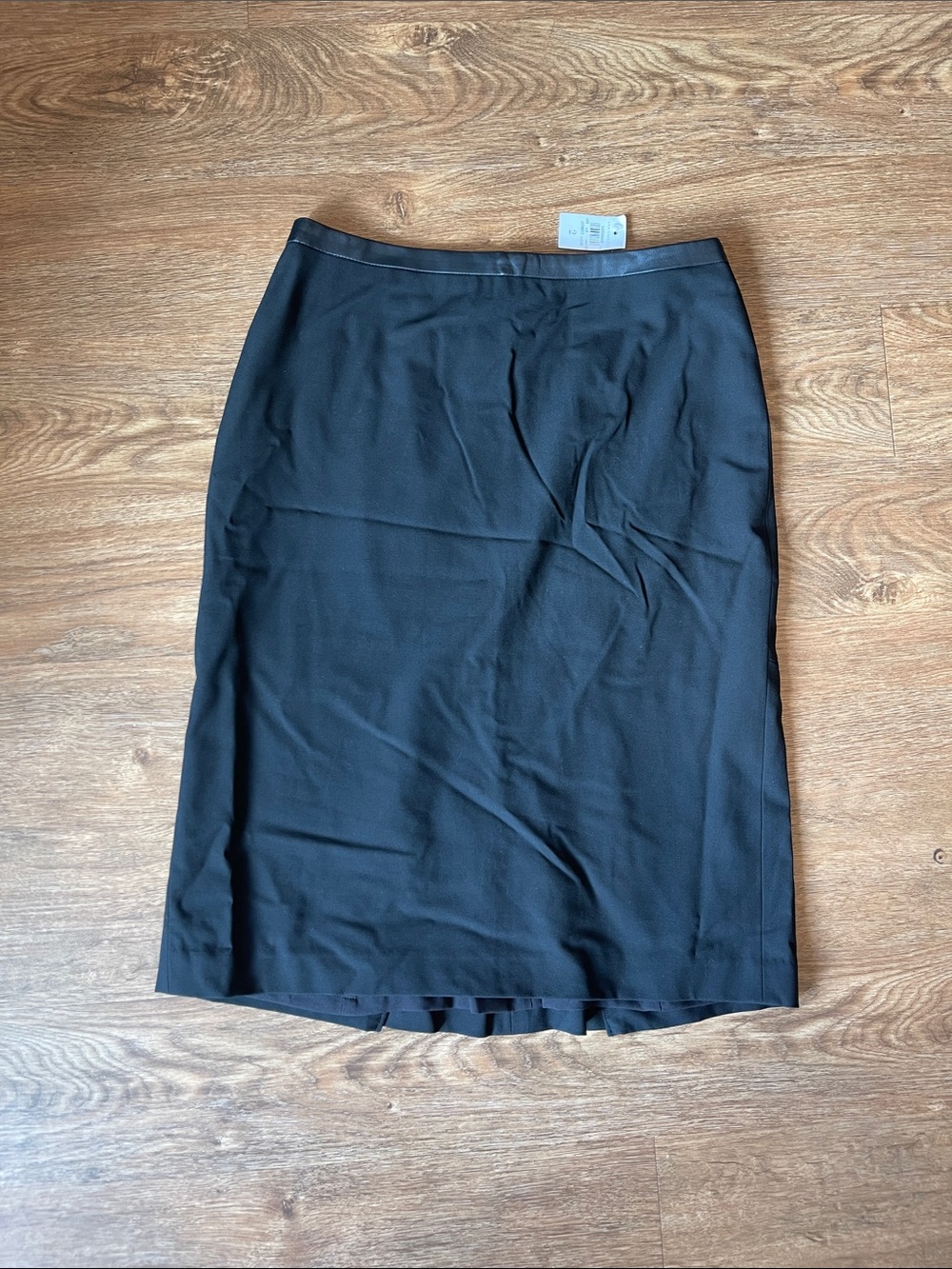 NWT Pencil Skirt Ann Taylor Faux Leather Waist
